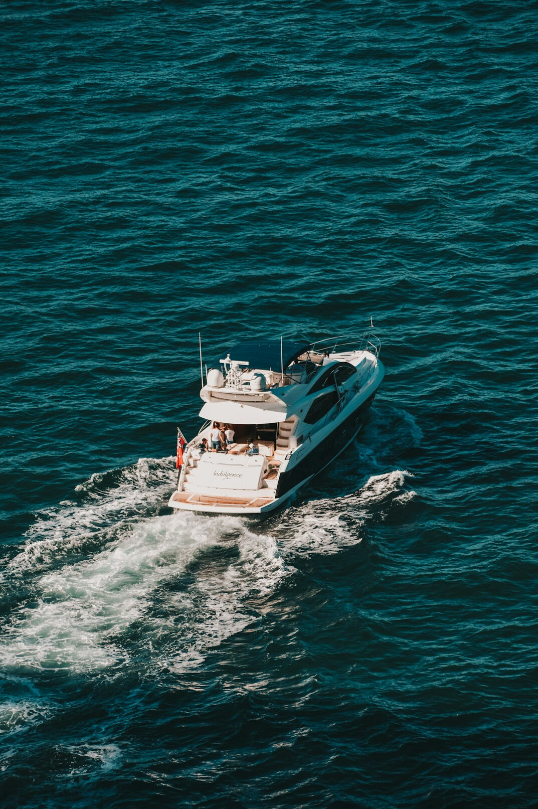 luxury yacht at sea